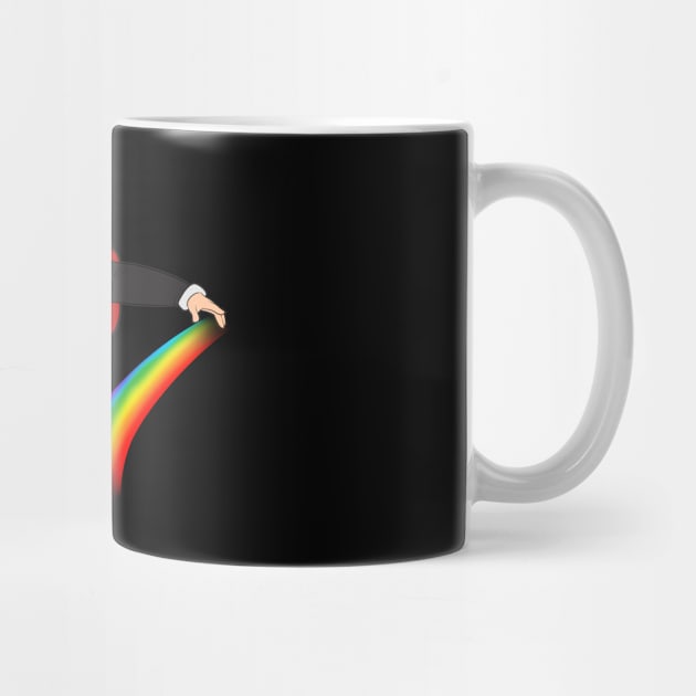 Festive Proud Santa Christmas Rainbow by Trendy Black Sheep